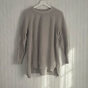 Long knit sweater